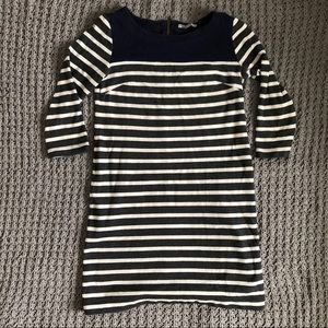 Gap Navy Blue Striped Dress